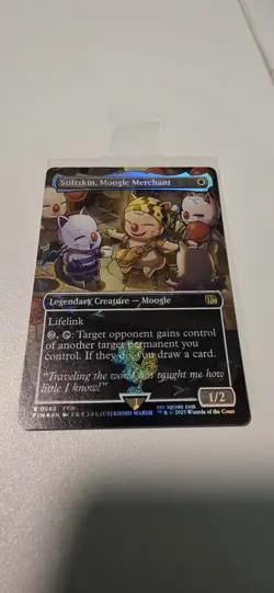 Stiltzkin, Moogle Merchant (Borderless) (Chocobo Track Foil) Final Fantasy - Mtg - Image 2