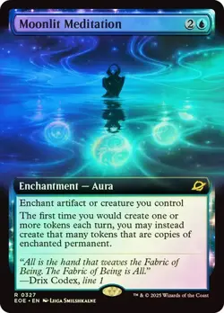 MTG - Moonlit Meditation - Extended Art - Foil - Edge of Eternities - Magic - Image 1