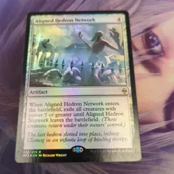 Magic The Gathering Battle For Zendikar Aligned Hedron Network 222/274R Foil - Image 1
