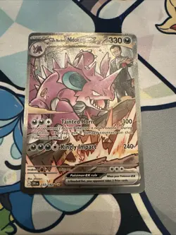 Pokemon TCG Team Rockets Nidoking EX 233/182 Destined Rivals NM Condition - Image 1