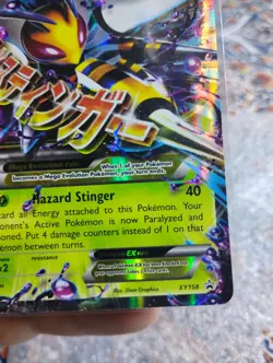 Pokemon TCG M BEEDRILL EX XY158 2016 Black Star Promo LP - Image 3