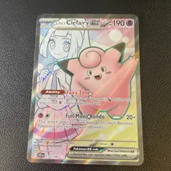 Pokemon Lillie's Clefairy ex 173/159 Sv09: Journey Together Holo Ultra Rare MINT - Image 1