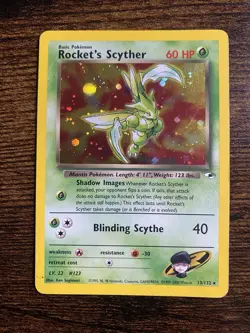 Rocket's Scyther 13/132 Gym Heroes Holo Pokemon TCG - Image 1