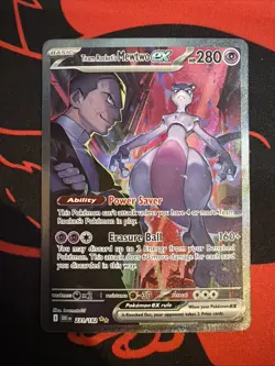 Pokemon TCG Team Rockets Mewtwo EX Special Illustration Destined Rivals - Image 1