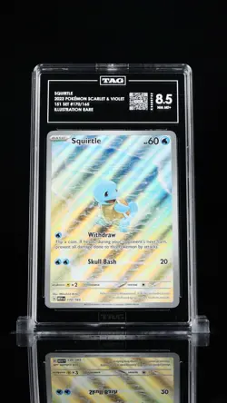 ‼SQUIRTLE 2023 POKEMON SCARLET & VIOLET 151 SET #170/165 IR~ TAG GRADE 8.5💨 - Image 1