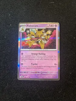 Pokemon TCG Alakazam Scarlet & Violet-Twilight Masquerade 082/167 Holo Rare - Image 1