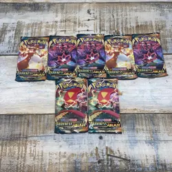 Pokemon Sword & Shield Darkness Ablaze Booster Packs Lot Of 7 - Image 1