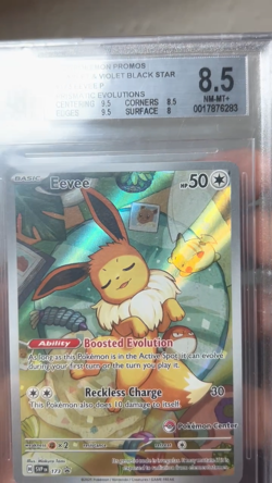 Eevee SVP 173- Scarlet & Violet Promo Pokemon Center Exclusive BGS 8.5 - Image 2