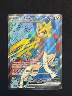 Hop's Zacian EX 176/159 Ultra Rare Full Art Journey Together Near Mint Pokemon - Image 2