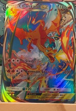 Charizard ex -- Genetic Apex Pokemon Pocket FANMADE Full Alt Art HOLO - Image 1