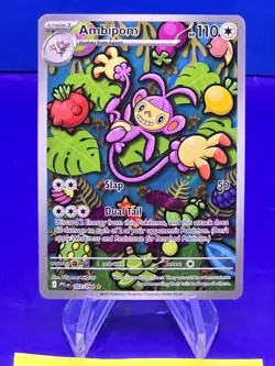 Pokemon TCG Mega Evolutions Phantasmal Flames Ambipom 107/094 Illustration Rare - Image 1