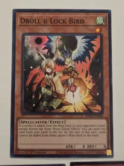 Droll & Lock Bird (x3) LCKC-EN077 Ultra Rare Yugioh Set +1 RA02-EN006 Super Rare - Image 4