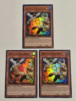Droll & Lock Bird (x3) RA02-EN006 Alt Art Yugioh Set Rarity Collection 2 NM - Image 1