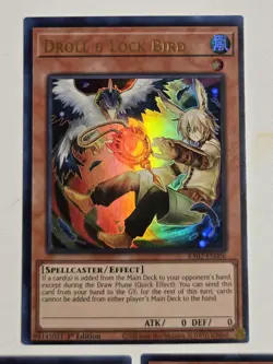Droll & Lock Bird (x3) RA02-EN006 Alt Art Yugioh Set Rarity Collection 2 NM - Image 2