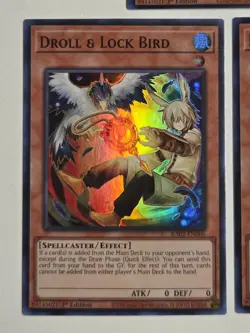 Droll & Lock Bird (x3) RA02-EN006 Alt Art Yugioh Set Rarity Collection 2 NM - Image 3