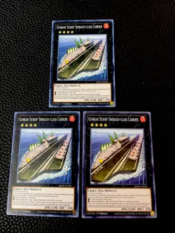 Gunkan Suship Shirauo-Class Carrier (X3) BODE-EN049 Yugioh 1st Edition (New) - Image 1