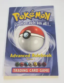 Vintage Pokemon Advanced Rulebook Version 1, Pokemon Trading Card Game - Image 1