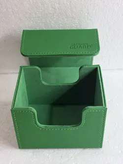 ULTIMATE GUARD GREEN 100+ SIDEWINDER DECK CASE Card Storage Box Used Excellent - Image 2
