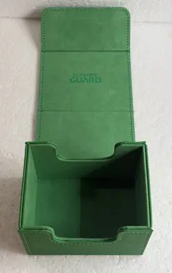 ULTIMATE GUARD GREEN 100+ SIDEWINDER DECK CASE Card Storage Box Used Excellent - Image 3
