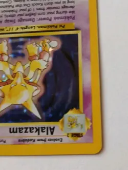 Vintage ALAKAZAM 1/102 Base Set Holo 🌟 LP/NM TCG Card - Sugimori 1999 - Image 4