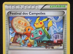 CHAMPIONS FESTIVAL XY176 POKEMON WORLD CHAMPIONSHIPS 2016 PROMO CARD PORTUGUESE - Image 2