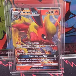 Pokemon TCG Flareon GX SM171 Promo Holo Stage 1 210 HP Fire Type English Card - Image 1