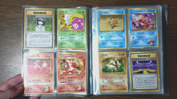 Pokemon binder of 47 x vintage Japanese JP cards - Base Set, Fossil, Jungle, Gym - Image 1