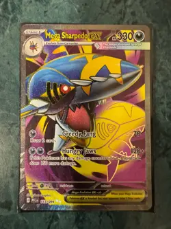 Pokemon FULL ART MEGA M SHARPEDO EX XY ALT ART PROMO +NEW FA AND BASE 3 CARD LOT - Image 5