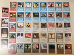 44x MTG Cards Lot - 3RD / REVISED - NO DUPLIACTES - MAGIC WIZARDS COAST 1994 90S - Image 1