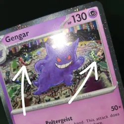 DOUBLE WHOLE SWIRL 🌀💫 Gengar 094/165 151 Club Cosmos Holo Promo Pokemon Card - Image 1
