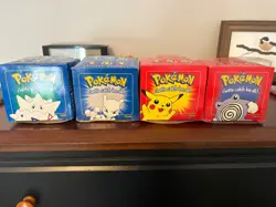 1999 Burger King 4 of 6 Pokemon 23k Gold Plated Cards W/ Box, Balls and COA - Image 1