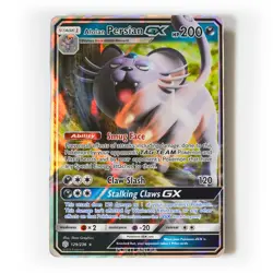 Pokemon - Alolan Persian GX - 129/236 - SM Cosmic Eclipse - Half Art Card - Image 1