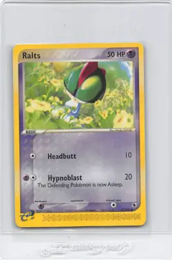 RALTS 67/109 - NON-HOLO - EX Ruby and Sapphire - e-READER Pokemon Card - NM - Image 1
