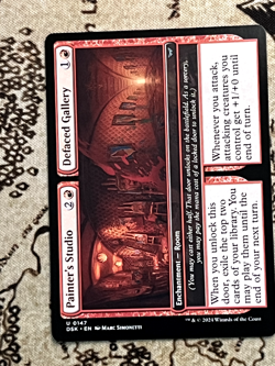 Painter's Studio // Defaced Gallery - Duskmourn: House of Horror - 147 - NM - Image 1