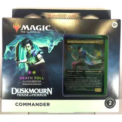MTG Duskmourn House of Horror DEATH TOLL COMMANDER DECK, New, See Pics/Descr. - Image 1