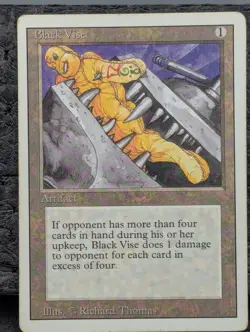 HP - Black Vise - Revised Edition - Magic The Gathering Heavily Played English - Image 3