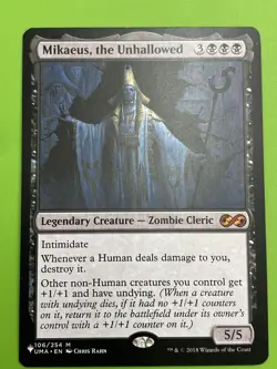 magic the gathering 🇨🇦 Only Mikaeus The Unhallowed 106 M Ultimate Masters NM - Image 1