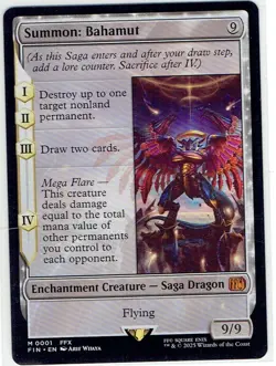 Summon: Bahamut M0001 - Final Fantasy MTG - Mythic - NM - Image 1