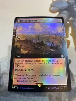 Clifftop Retreat (Extended Art FOIL) - Universes Beyond: Fallout (PIP) NM - Image 2