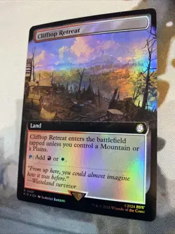 Clifftop Retreat (Extended Art FOIL) - Universes Beyond: Fallout (PIP) NM - Image 4