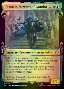 MTG Faramir, Steward of Gondor Showcase Foil ** LTC Commander ** English - Image 1