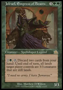 Magic the Gathering MTG Jolrael, Empress of Beasts (115) Prophecy MP - Image 1