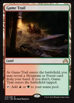 1 x Game Trail - Shadows Over Innistrad - Light Play - MTG - Image 1