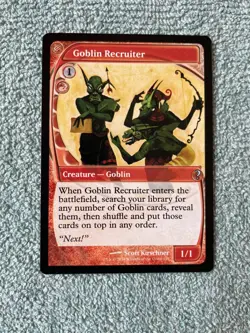 MTG Goblin Recruiter NM Future Sight Mystery Booster 2 U 193 MB2 EDH Magic - Image 1
