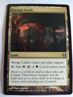 Savage Lands Shards of Alara 228/249 MTG Magic the Gathering (MP) x1 Single Land - Image 1