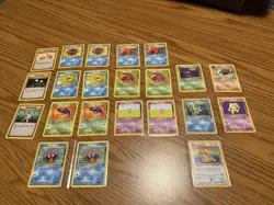 Holo Dragonite, Hypno, Omastar, etc. and movie cards!!! Pokemon TCG Fossil Cards - Image 1