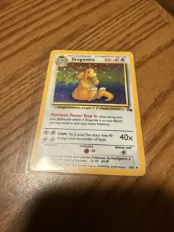 Holo Dragonite, Hypno, Omastar, etc. and movie cards!!! Pokemon TCG Fossil Cards - Image 2