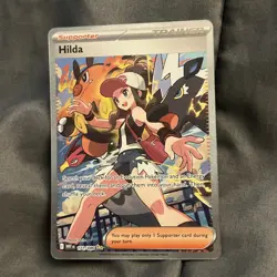Hilda 171 Full Art Illustration Rare Pokemon White Flare Trainer Near Mint - Image 1