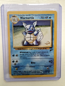 Pokemon TCG Wartortle 63/130 Wizards of the Coast Gold Stamp Promo Card LP - Image 1