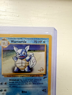 Pokemon TCG Wartortle 63/130 Wizards of the Coast Gold Stamp Promo Card LP - Image 2